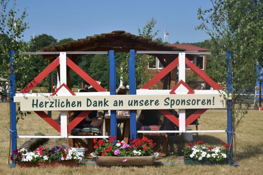 Danksagung an die Sponsoren des Reitertag Priemern